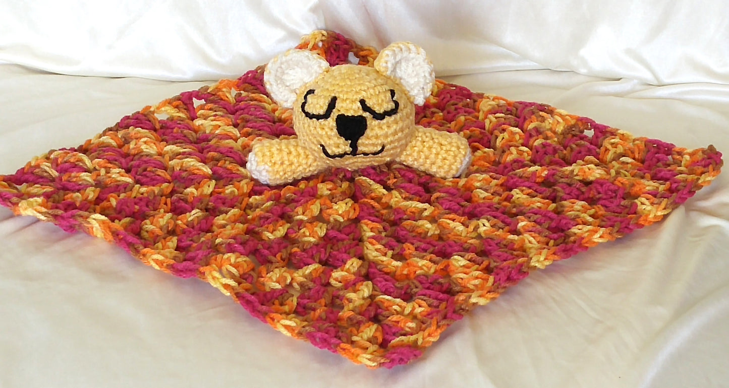 Crochet Animal Buddy Blanket (Bear)