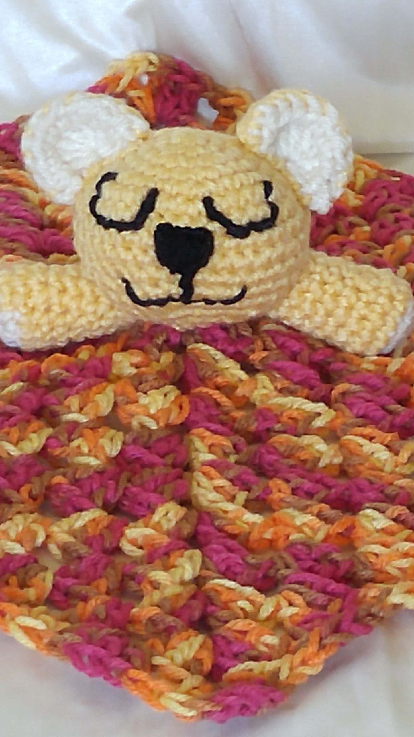 Crochet Animal Buddy Blanket (Bear)