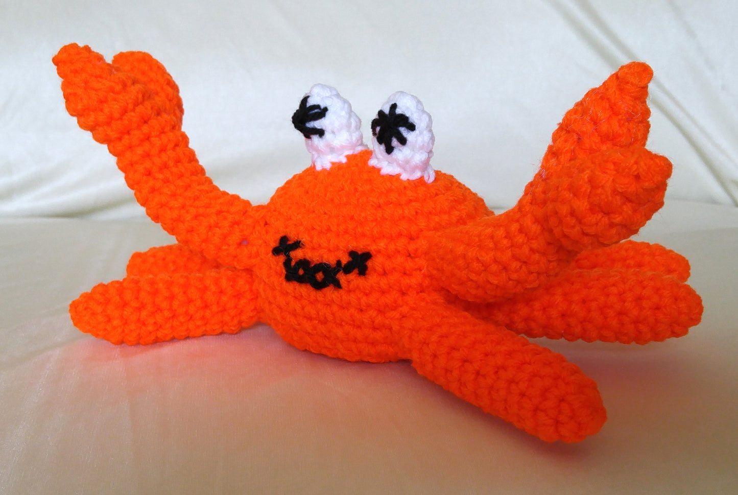 Crochet Amigurumi Orange Crab