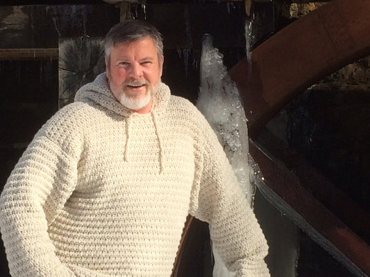 Crochet PDF Pattern For Men's Hooded Sweater Sizes Sm, Med, Lg, XL, XXL *Instant Download*