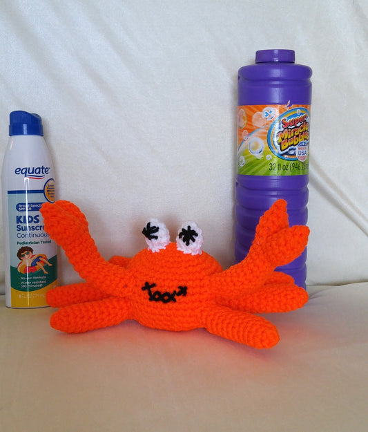 Crochet Amigurumi Orange Crab