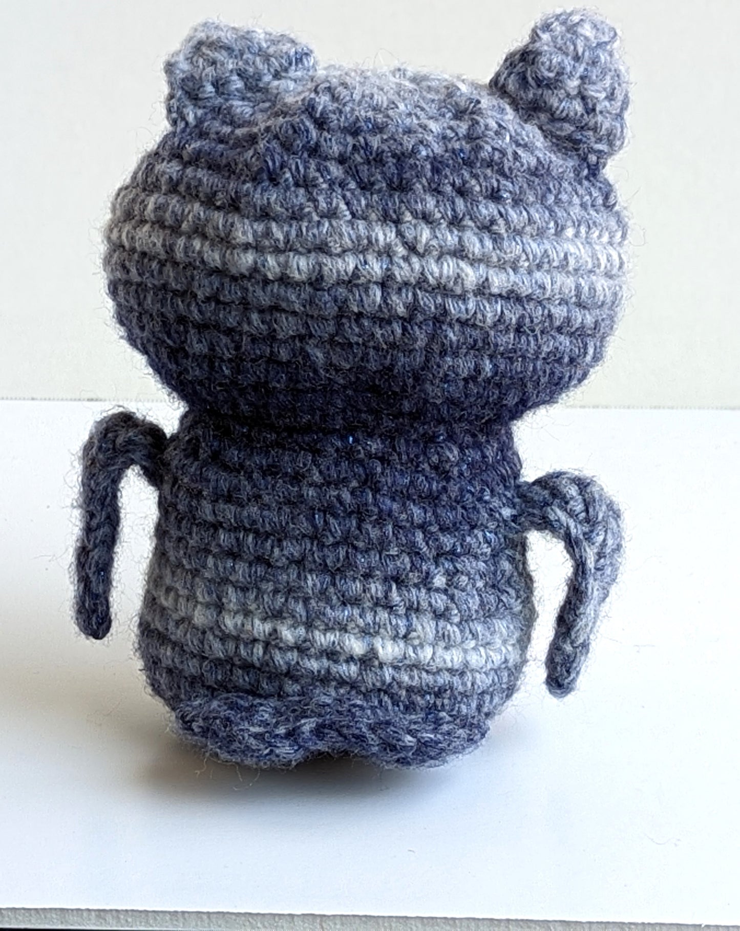 Crocheted Blue Gray Owl, Huggable and Kid friendly