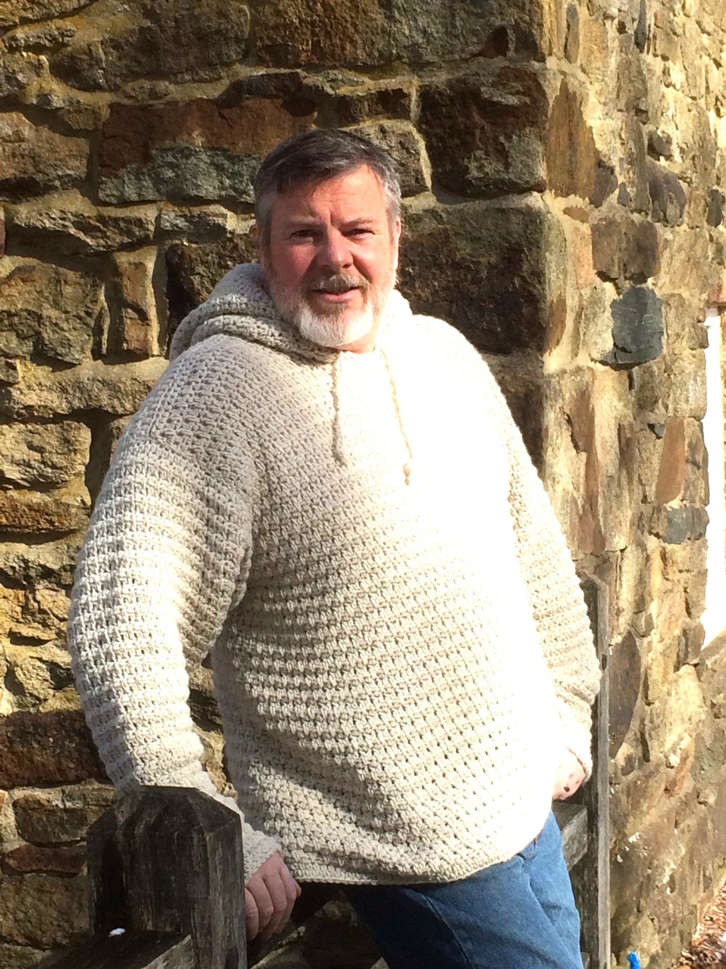 Crochet PDF Pattern For Men's Hooded Sweater Sizes Sm, Med, Lg, XL, XXL *Instant Download*